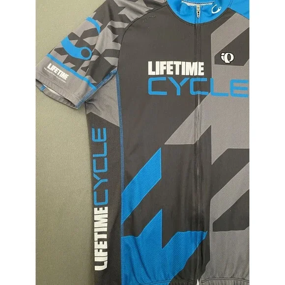 Pearl Izumi Cycling Jersey Men's Large Elite Series Gray Toyota Biking Full Zip - Picture 2 of 16